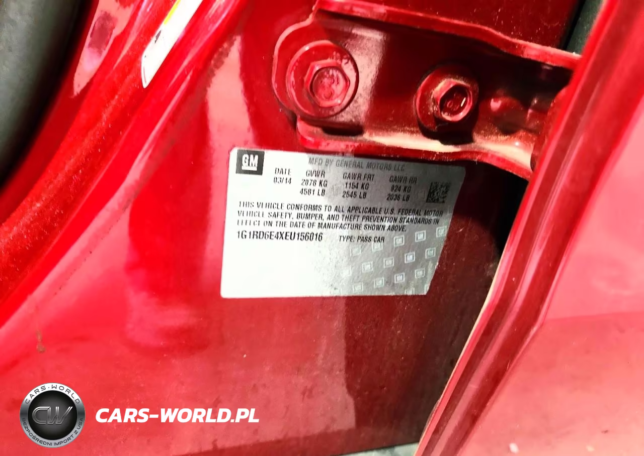 2014 Chevrolet Volt VIN:1G1RD6E4XEU156016 - 12