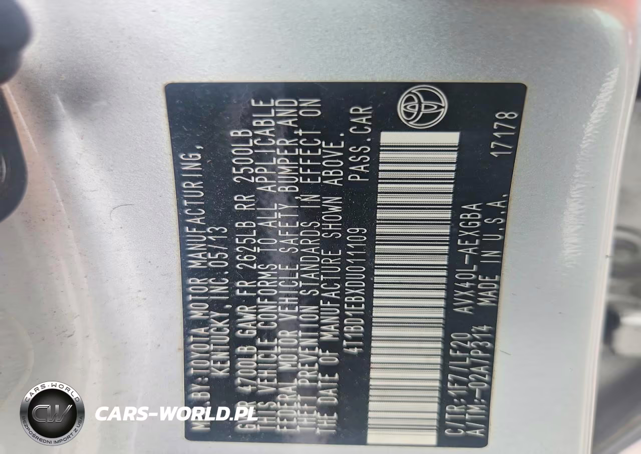 2013 Toyota Avalon Hybrid Xle Premium VIN:4T1BD1EBXDU011109 - 13