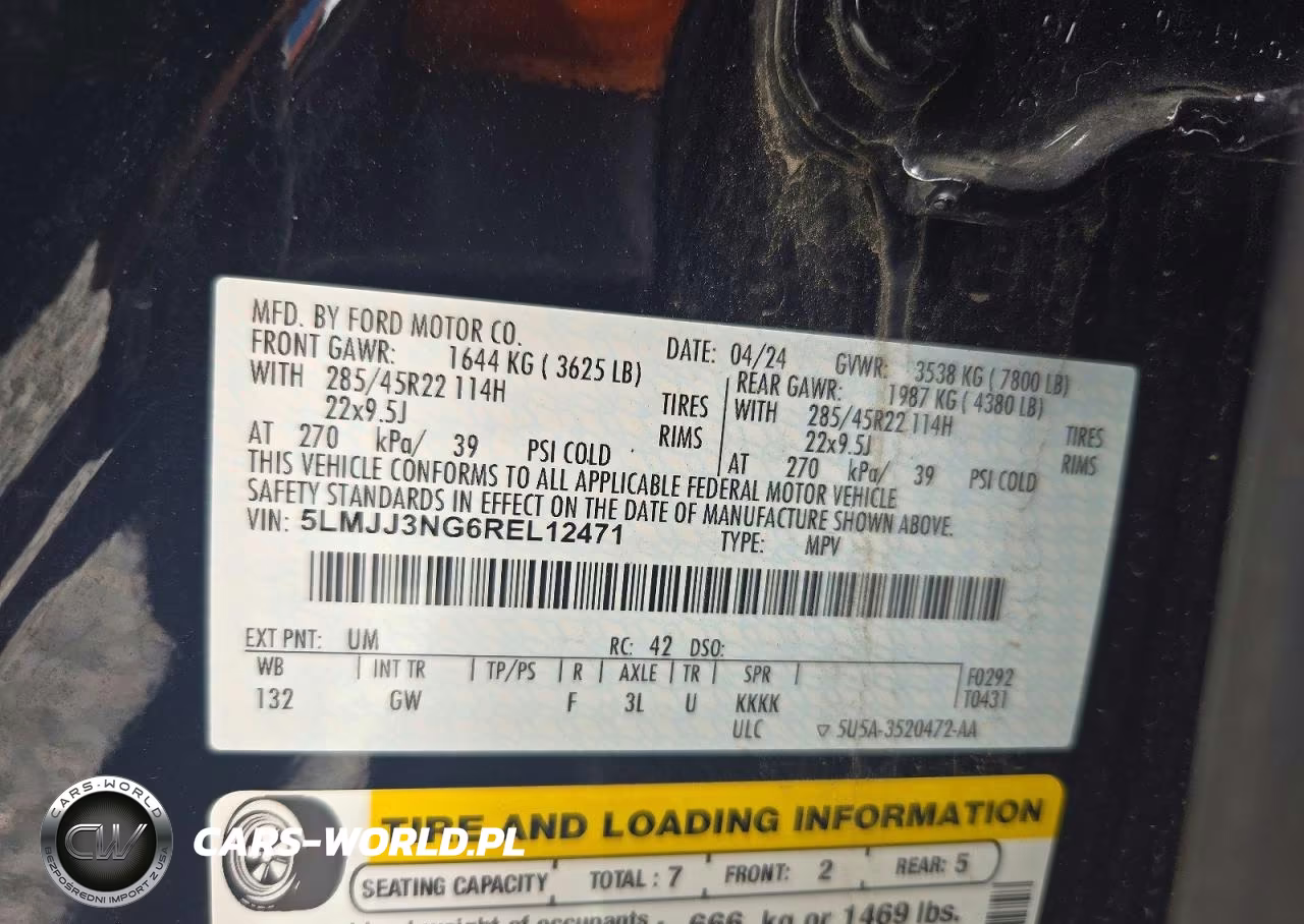 2024 Lincoln Navigator L VIN:5LMJJ3NG6REL12471 - 13