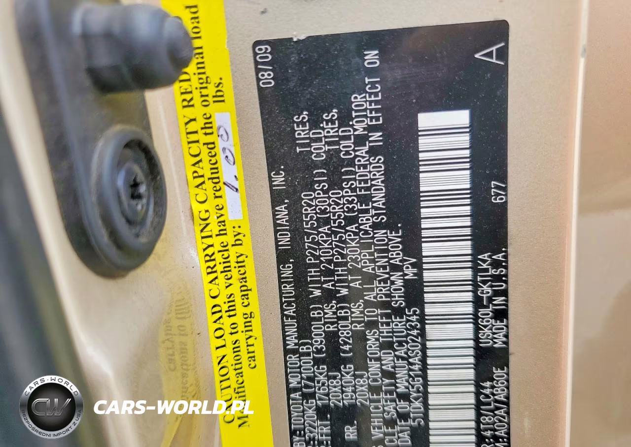 2010 Toyota Sequoia Limited VIN:5TDKY5G14AS024345 - 14