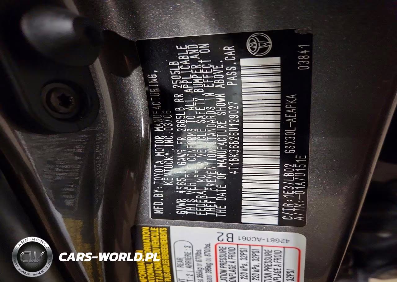 2006 Toyota Avalon Xl VIN:4T1BK36B26U129027 - 12