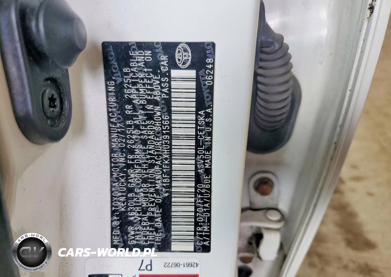 2017 Toyota Camry Se VIN:4T1BF1FKXHU391566 - 12