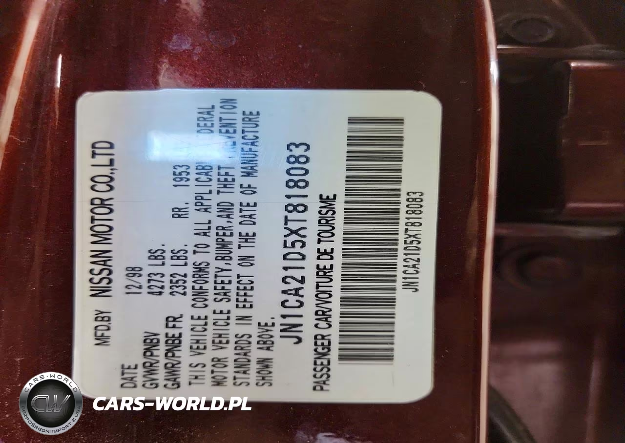 1999 Nissan Maxima VIN:JN1CA21D5XT818083 - 12
