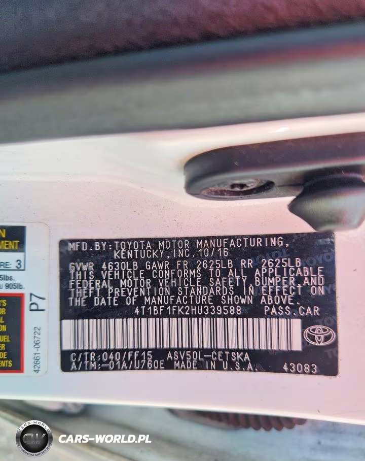 2017 Toyota Camry Se VIN:4T1BF1FK2HU339588 - 12