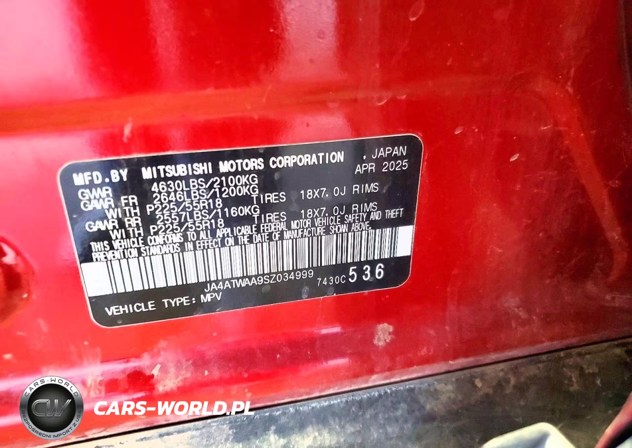 2025 Mitsubishi Eclipse Cross Se VIN:JA4ATWAA9SZ034999 - 14