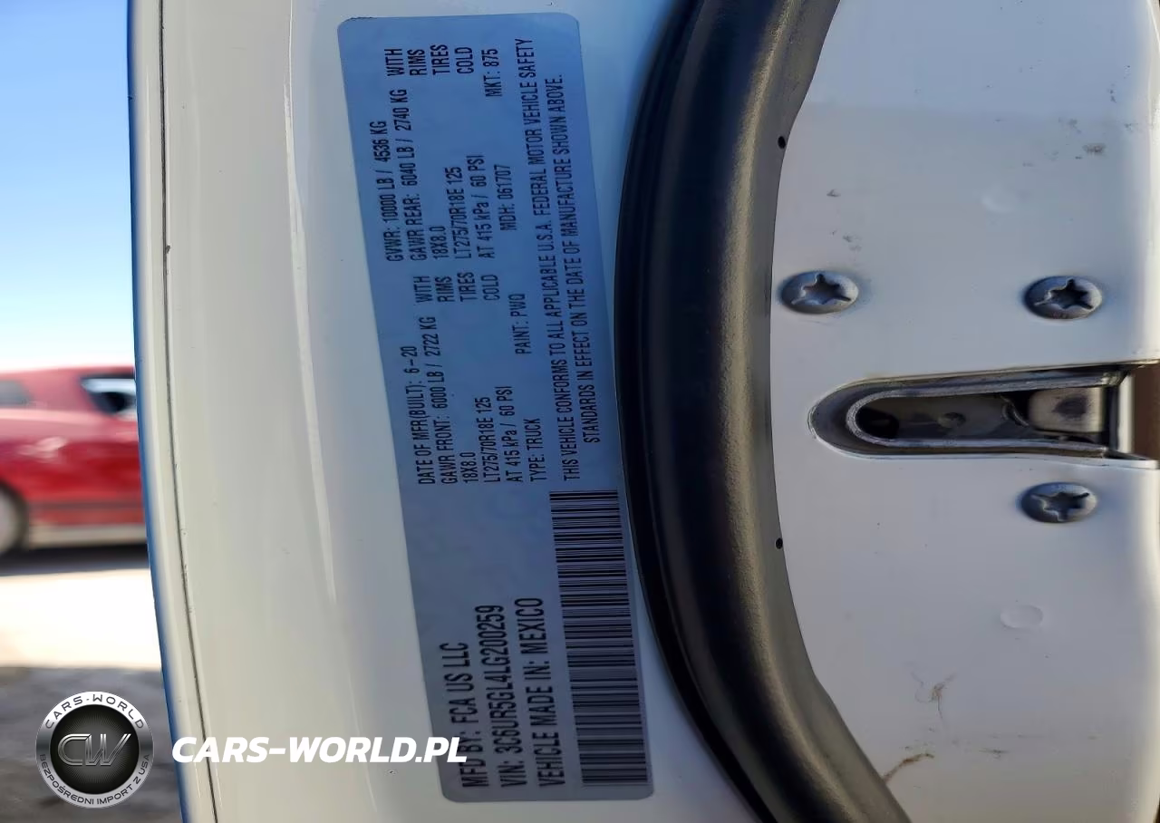 2020 Ram 2500 Longhorn VIN:3C6UR5GL4LG200259 - 12
