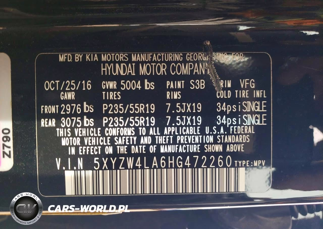 2017 Hyundai Santa Fe Ultimate 2.0T VIN:5XYZW4LA6HG472260 - 13