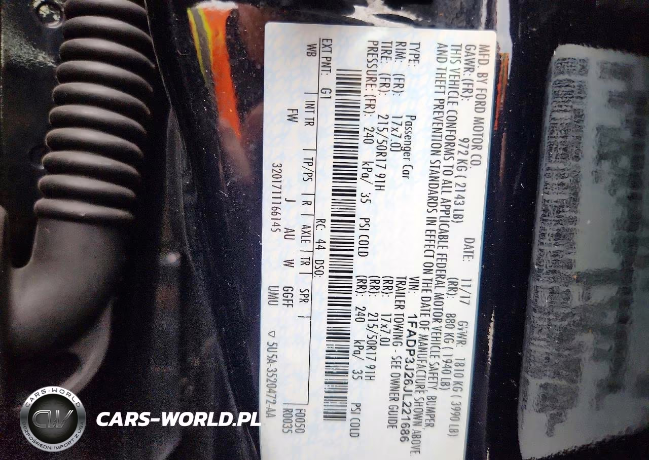 2018 Ford Focus Titanium VIN:1FADP3J26JL221686 - 12