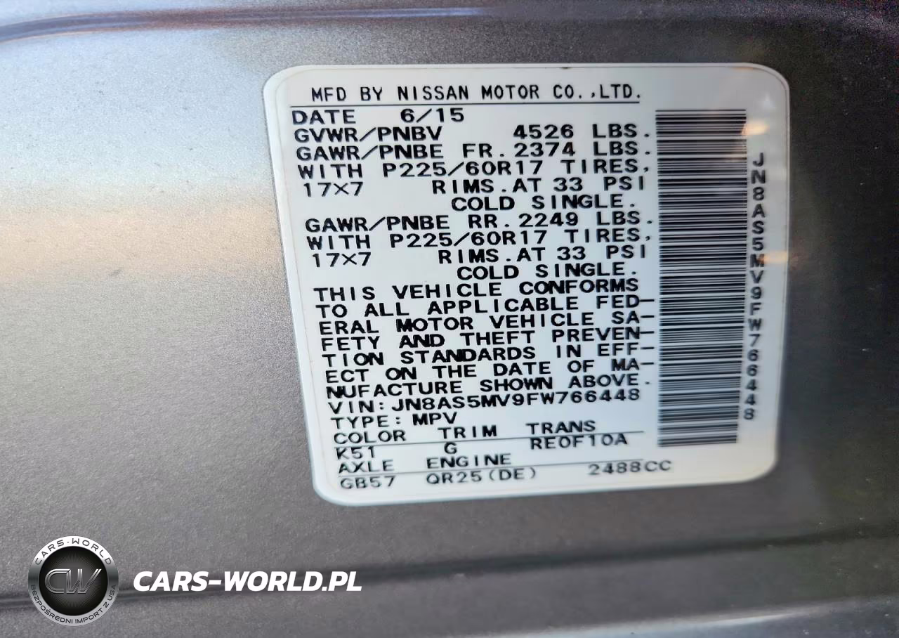 2015 Nissan Rogue Select S VIN:JN8AS5MV9FW766448 - 12