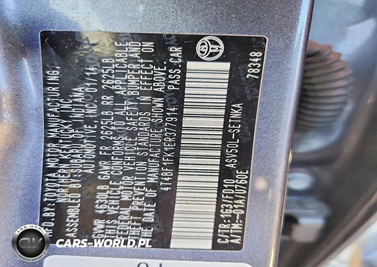 2014 Toyota Camry Le VIN:4T4BF1FK1ER377914 - 13