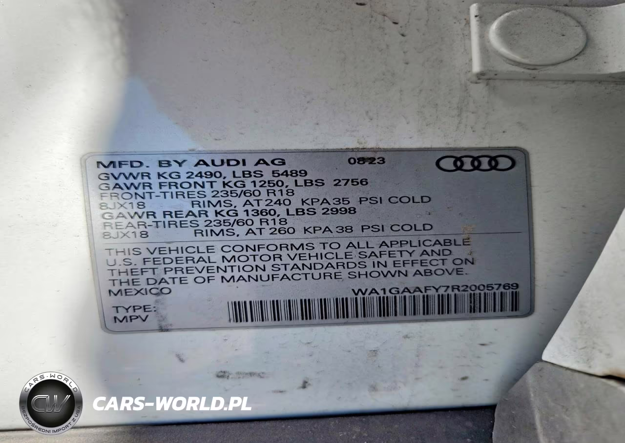 2024 Audi Q5 Premium 45 VIN:WA1GAAFY7R2005769 - 13