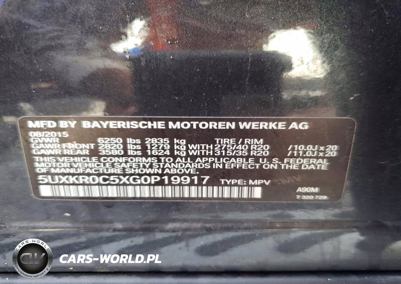 2016 BMW X5 xDrive35I VIN:5UXKR0C5XG0P19917 - 14