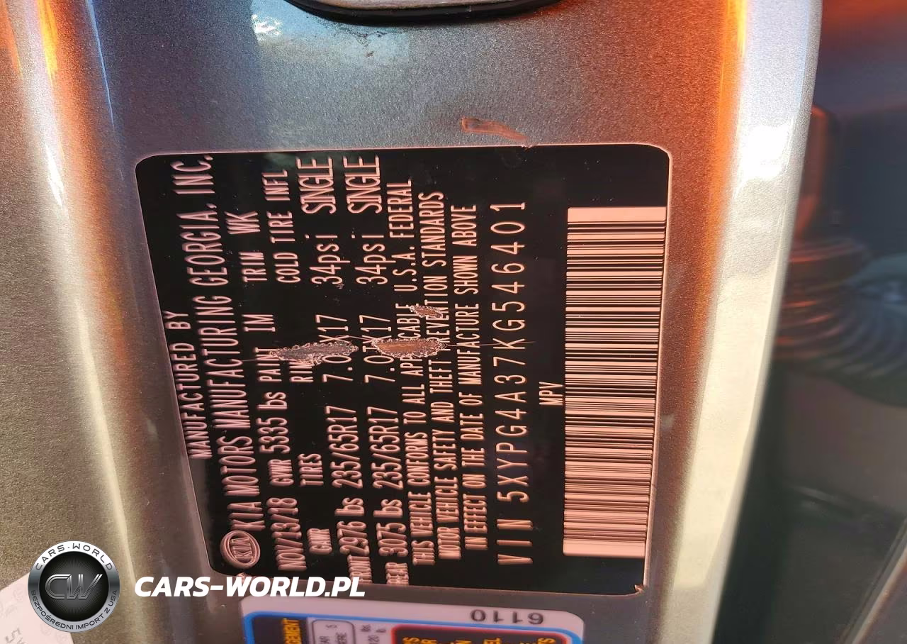 2019 Kia Sorento Lx VIN:5XYPG4A37KG546401 - 12