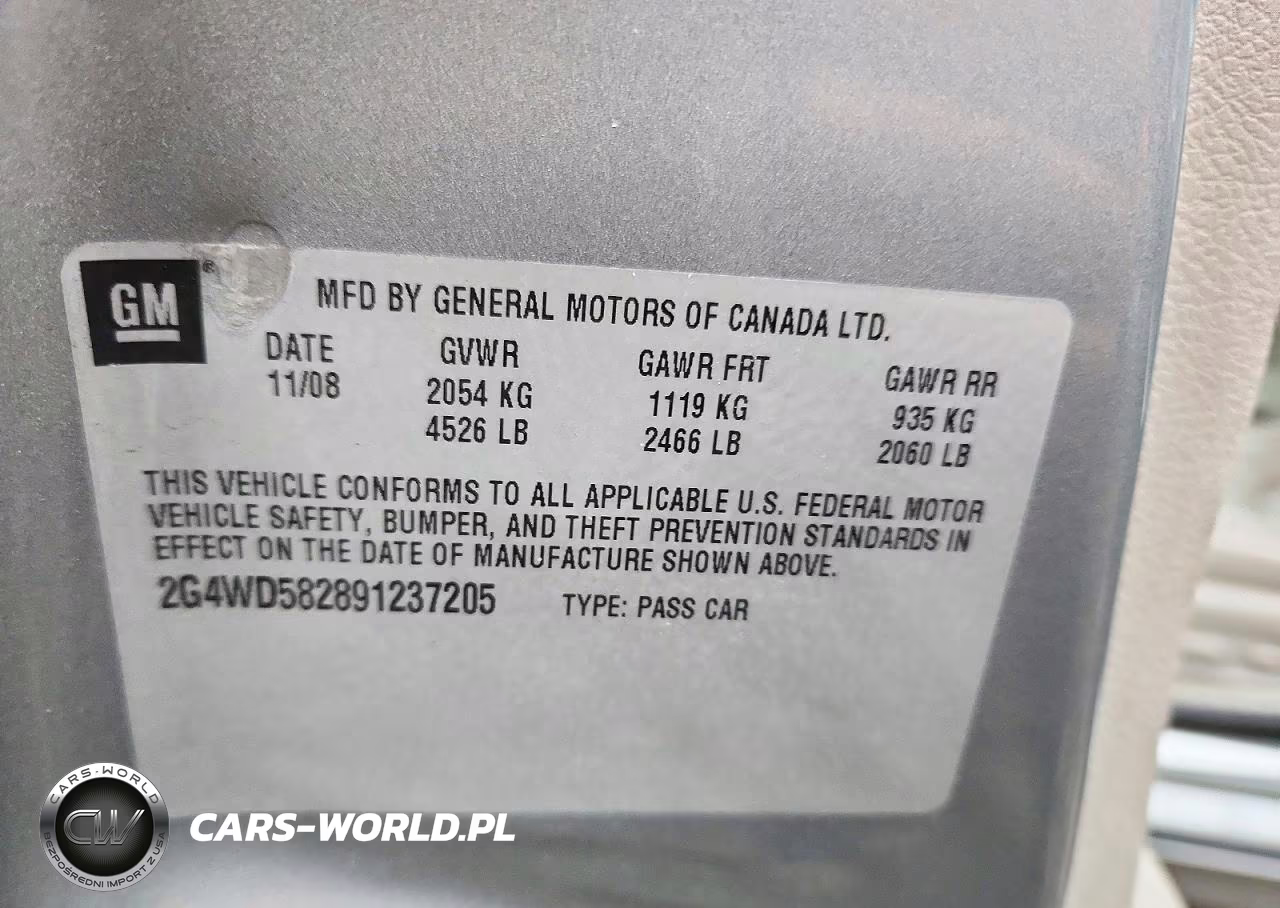 2009 Buick Lacrosse Cxl VIN:2G4WD582891237205 - 12