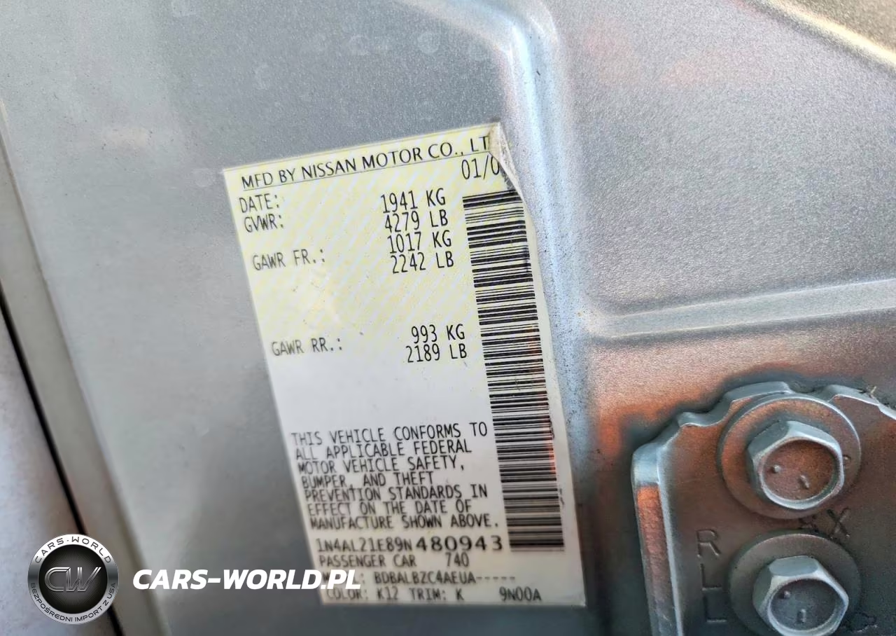 2009 Nissan Altima 2.5 VIN:1N4AL21E89N480943 - 13
