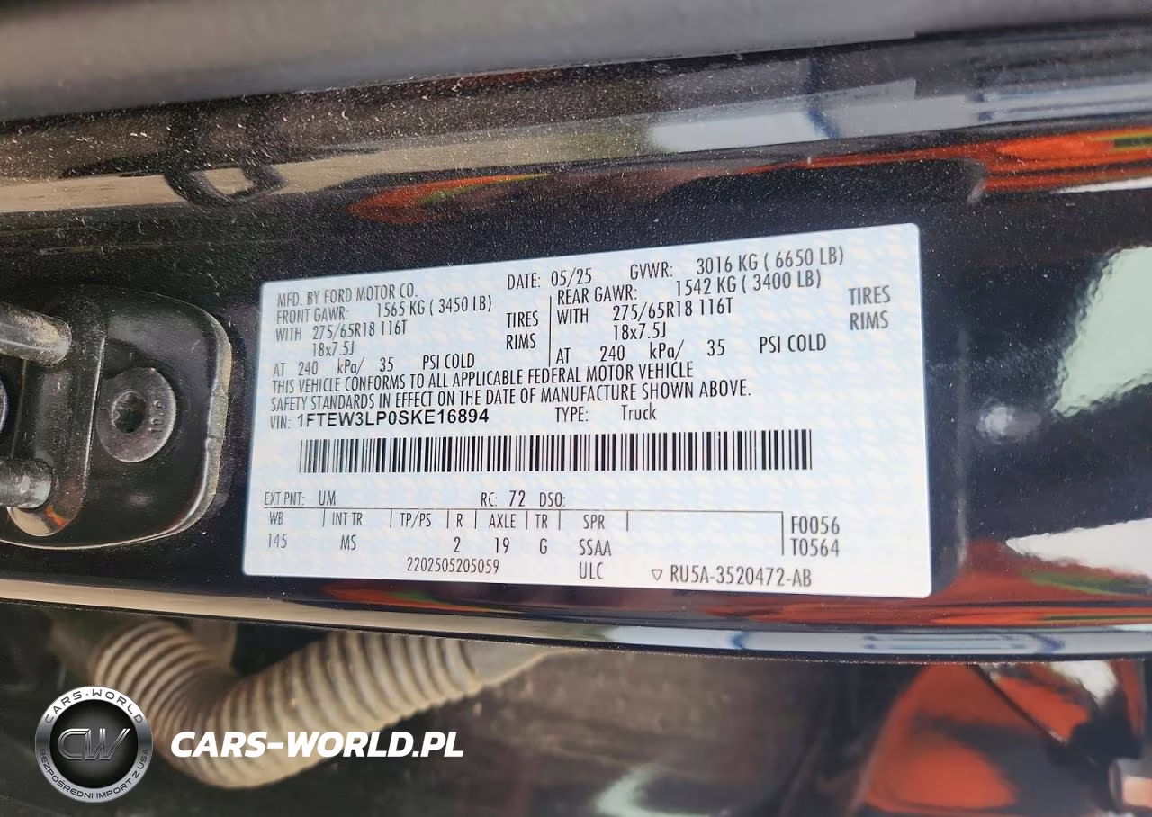 2025 Ford F150 Xlt VIN:1FTEW3LP0SKE16894 - 12