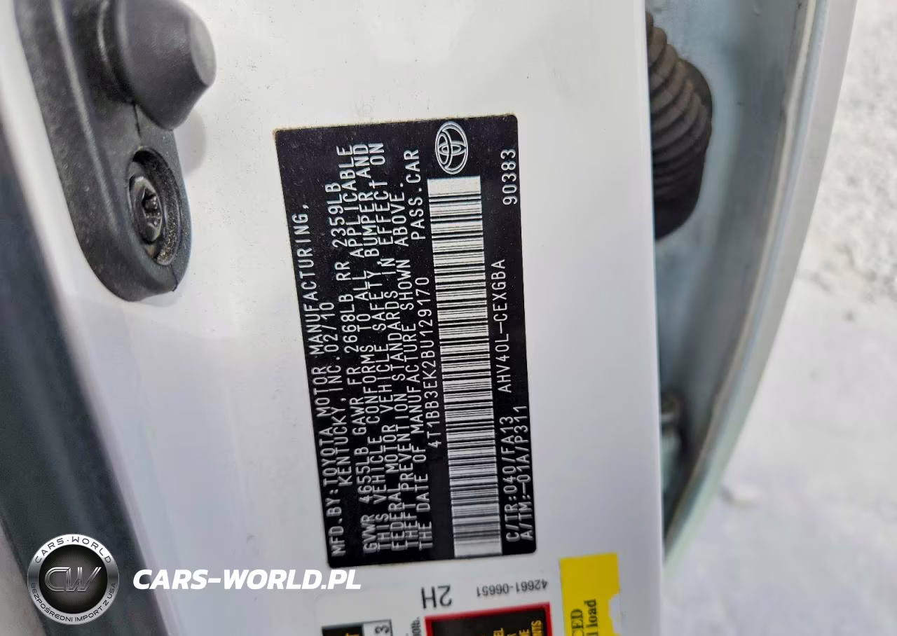 2011 Toyota Camry Hybrid VIN:4T1BB3EK2BU129170 - 12