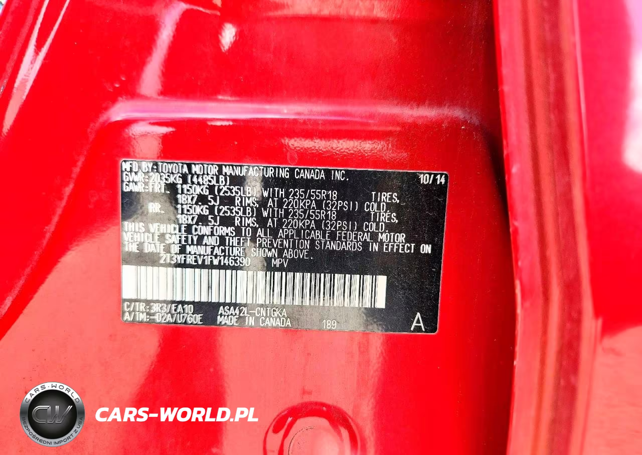 2015 Toyota Rav4 Limited VIN:2T3YFREV1FW146390 - 13