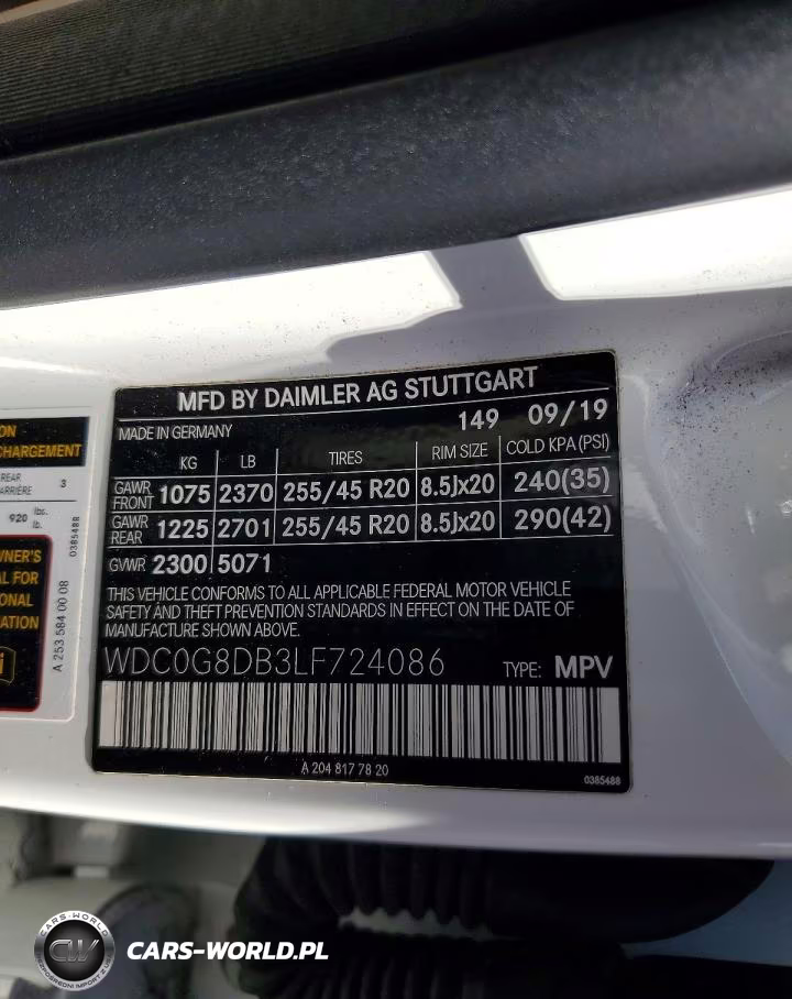 2020 Mercedes-Benz Glc 300 VIN:WDC0G8DB3LF724086 - 14