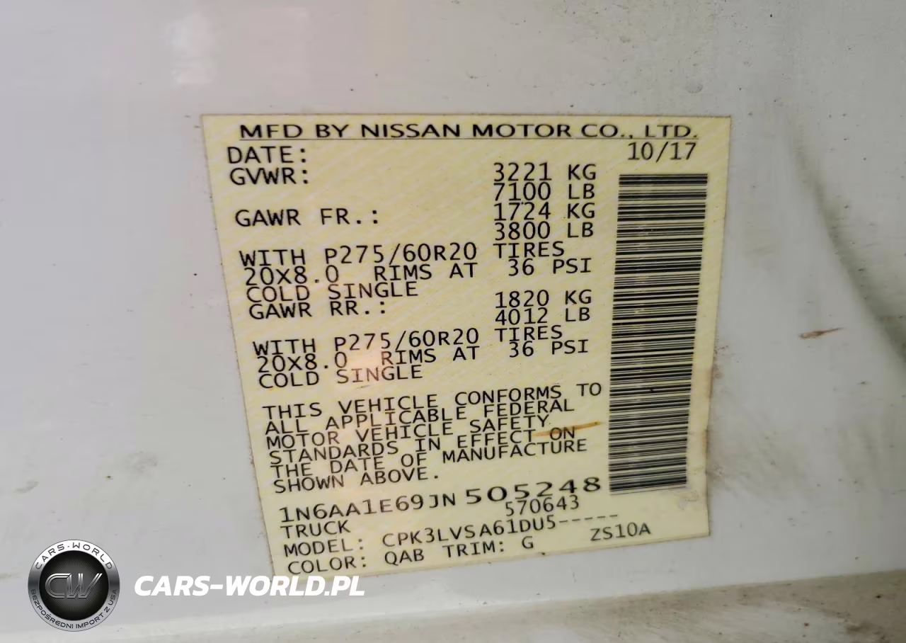 2018 Nissan Titan Sl VIN:1N6AA1E69JN505248 - 12