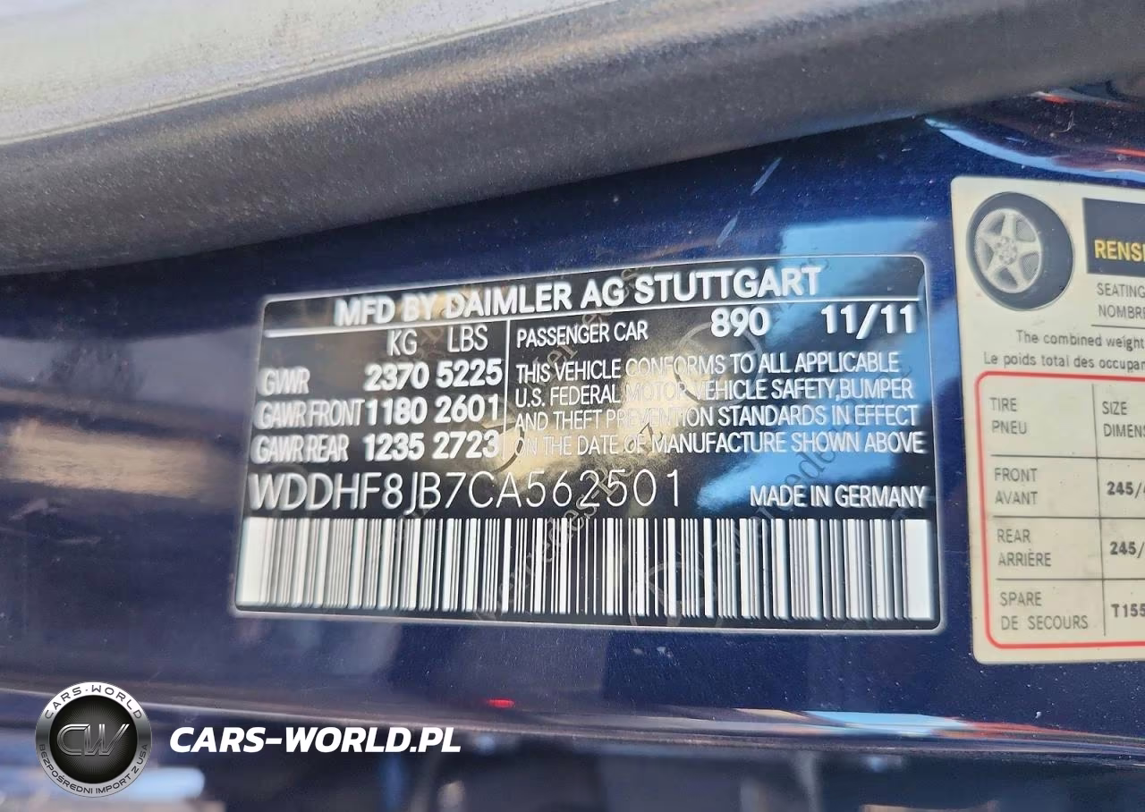 2012 Mercedes-Benz E-Class E350 4Matic VIN:WDDHF8JB7CA562501 - 12