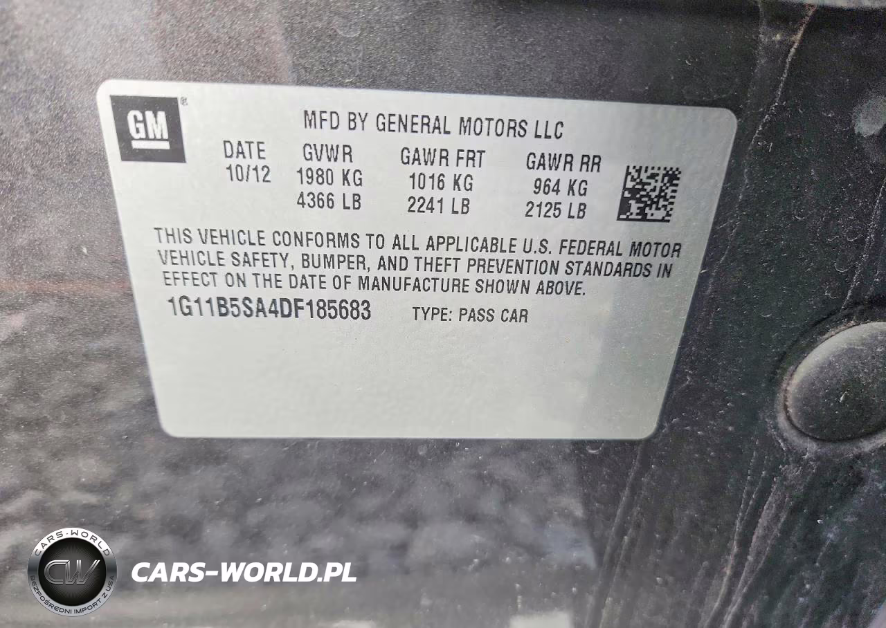 2013 Chevrolet Malibu Ls VIN:1G11B5SA4DF185683 - 12