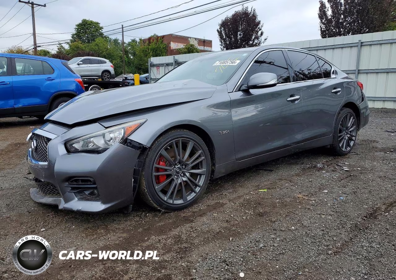2017 Infiniti Q50 Red Sport 400 VIN:JN1FV7AR4HM870357 - 1