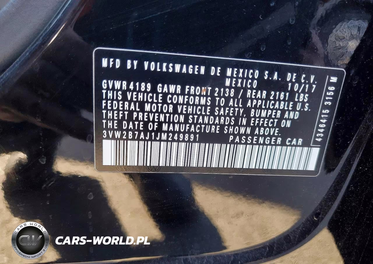 2018 Volkswagen Jetta S VIN:3VW2B7AJ1JM249891 - 12