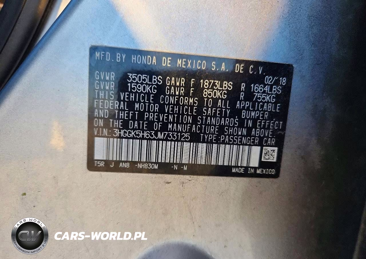 2018 Honda Fit Sport VIN:3HGGK5H63JM733125 - 12