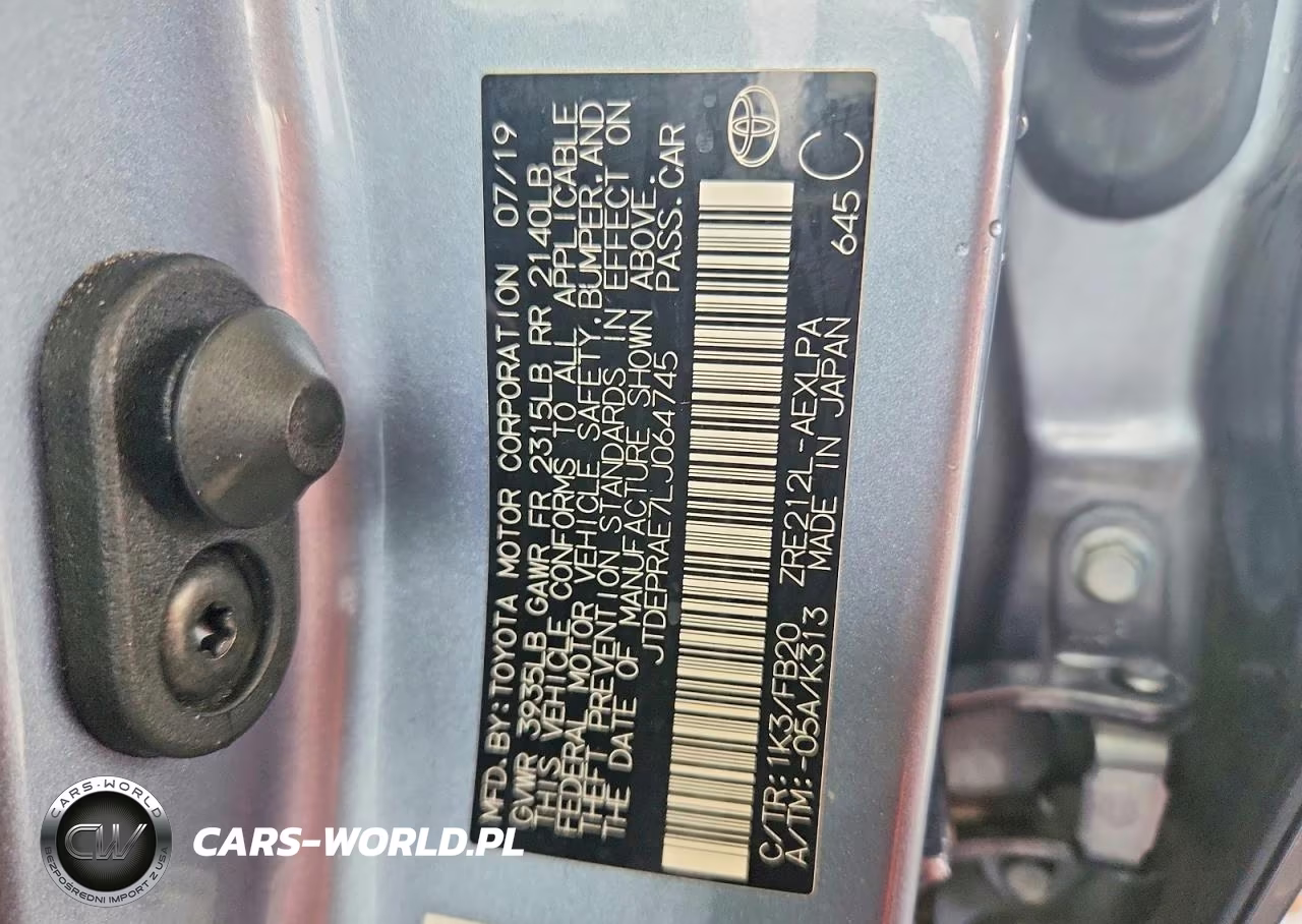 2020 Toyota Corolla Le VIN:JTDEPRAE7LJ064745 - 12