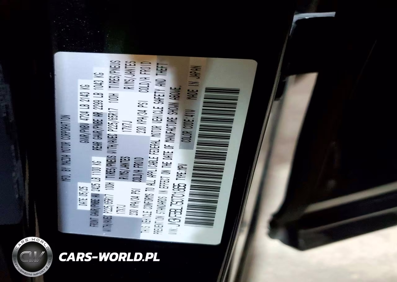 2025 Mazda Cx-5 Select VIN:JM3KFBBL7S0701865 - 12