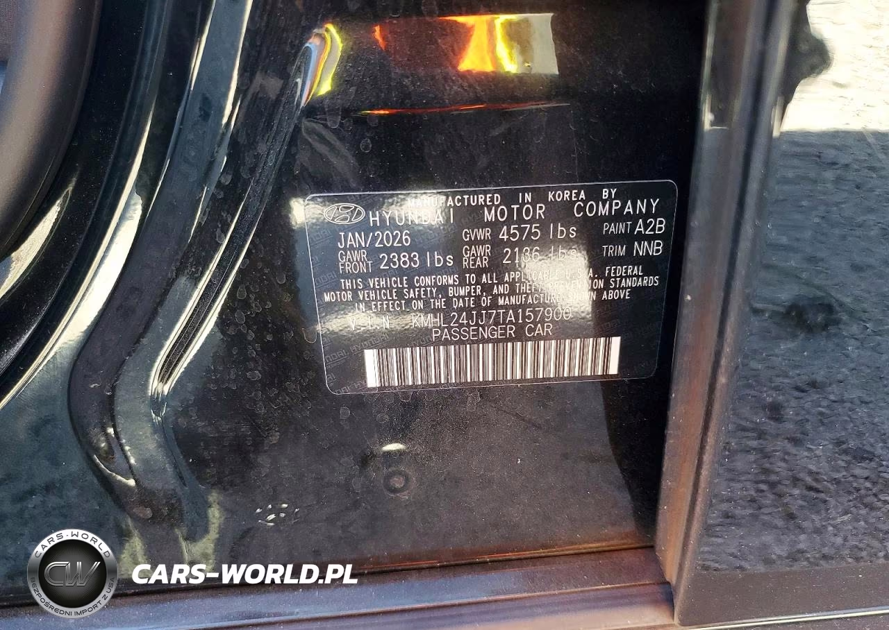 2026 Hyundai Sonata Hybrid Blue VIN:KMHL24JJ7TA157900 - 12