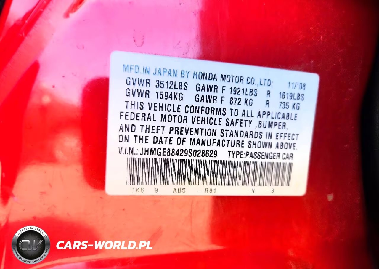 2009 Honda Fit Sport VIN:JHMGE88429S028629 - 12