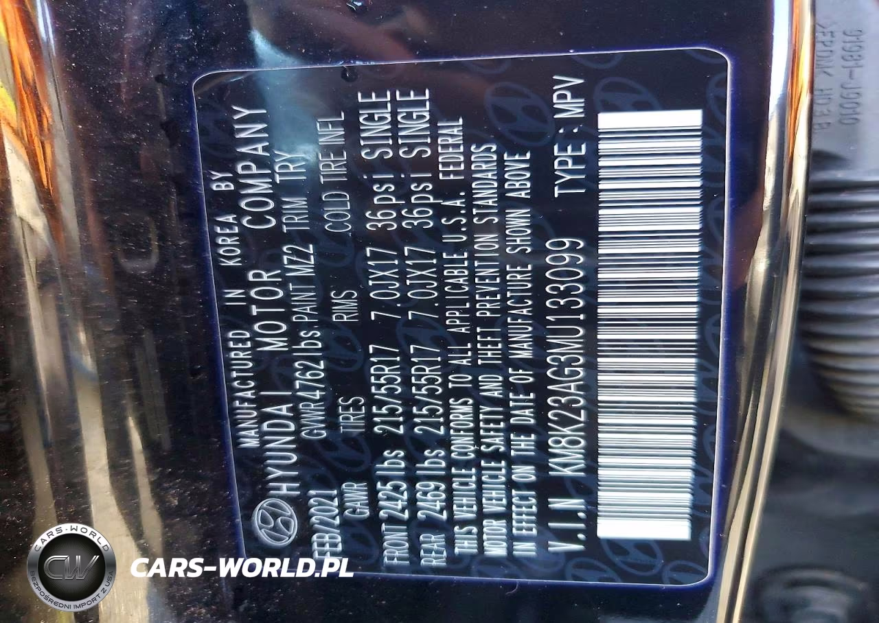 2021 Hyundai Kona Sel VIN:KM8K23AG3MU133099 - 13