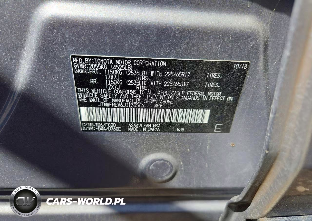 2018 Toyota Rav4 Xle VIN:JTMWFREV6JD133566 - 14