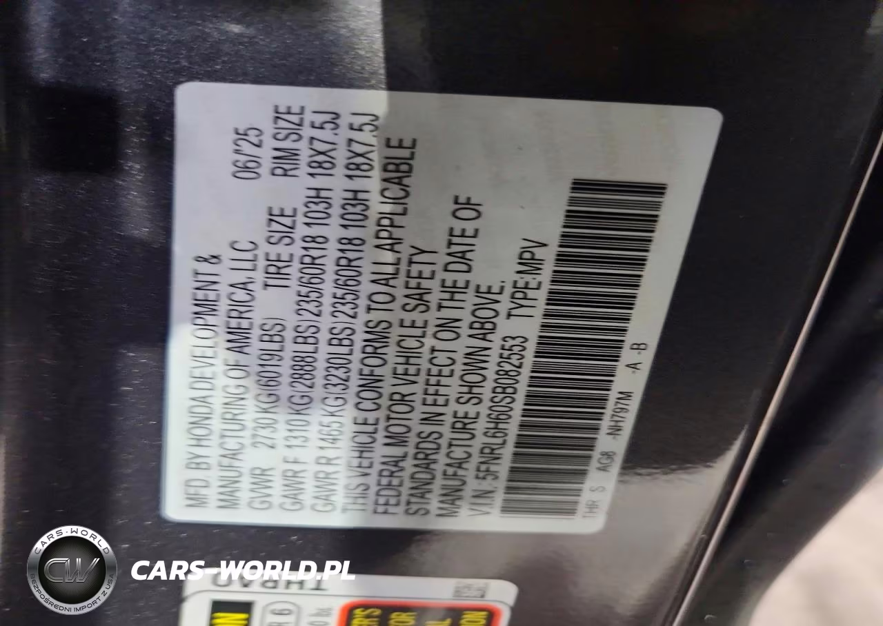 2025 Honda Odyssey Exl VIN:5FNRL6H60SB082553 - 14