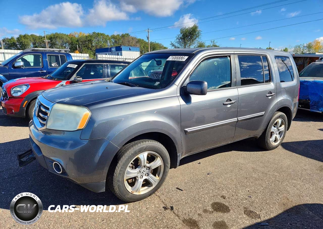 2012 Honda Pilot Exl VIN:5FNYF3H59CB026590 - 1