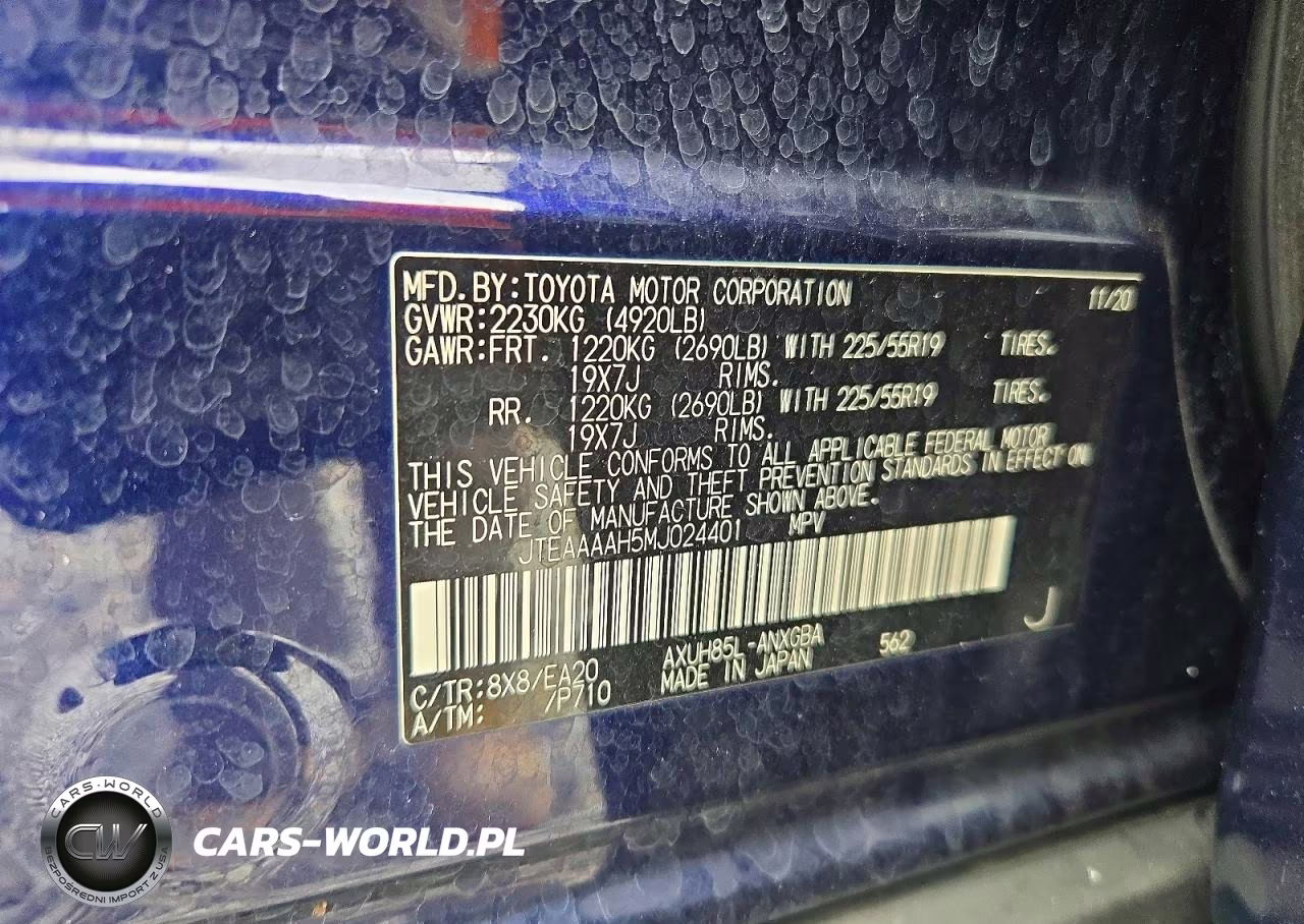 2021 Toyota Venza Xle VIN:JTEAAAAH5MJ024401 - 12