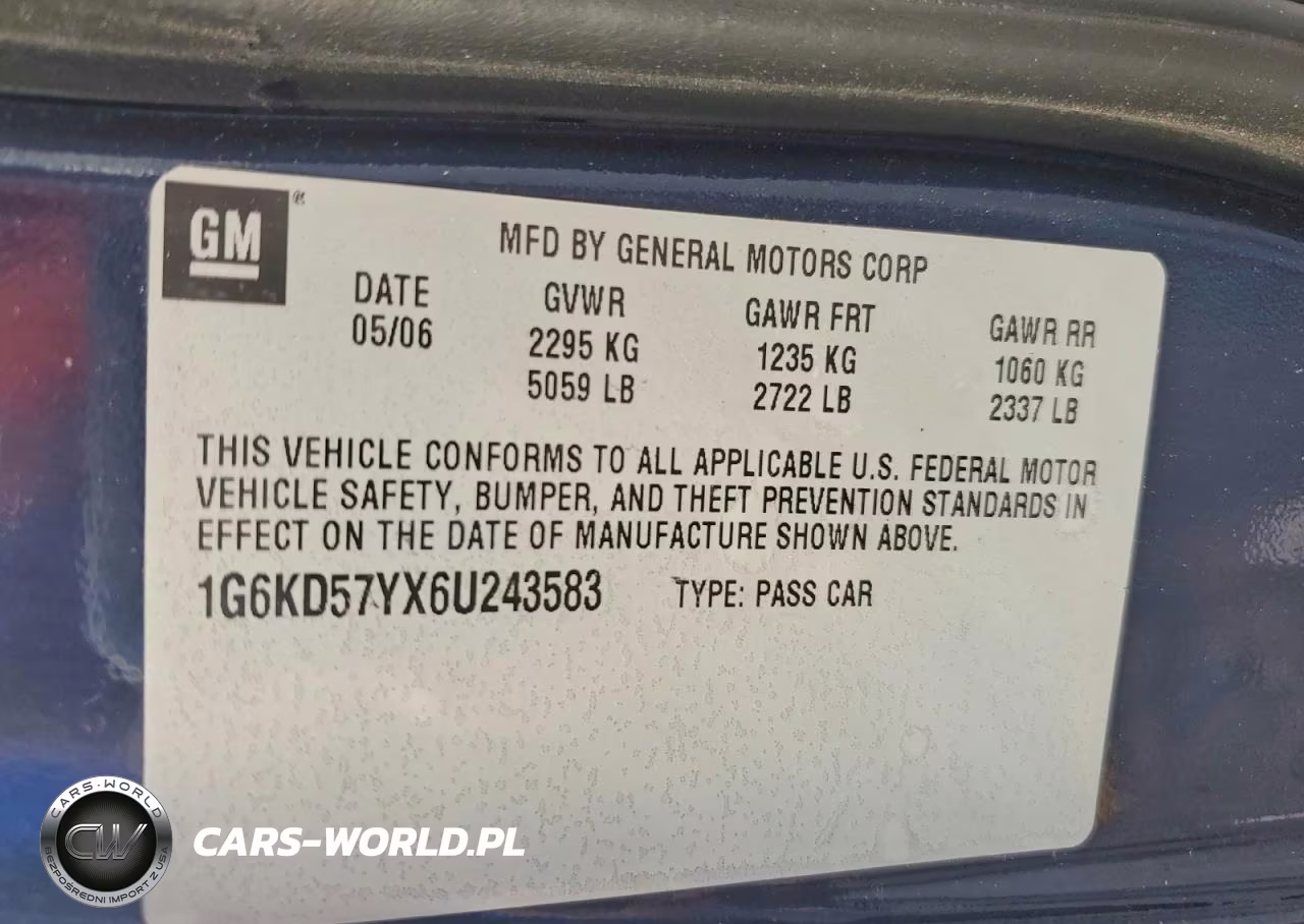 2006 Cadillac Dts VIN:1G6KD57YX6U243583 - 12