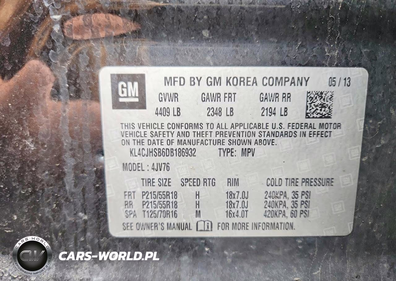2013 Buick Encore Premium VIN:KL4CJHSB6DB186932 - 13