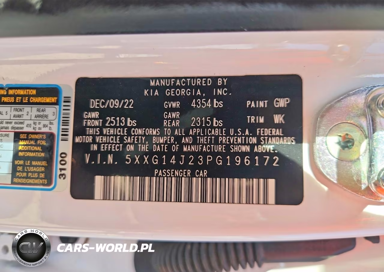 2023 Kia K5 Lxs VIN:5XXG14J23PG196172 - 13