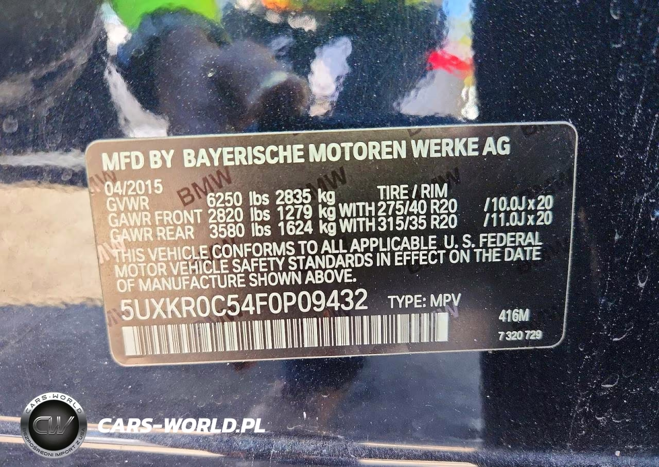 2015 BMW X5 xDrive35I VIN:5UXKR0C54F0P09432 - 13