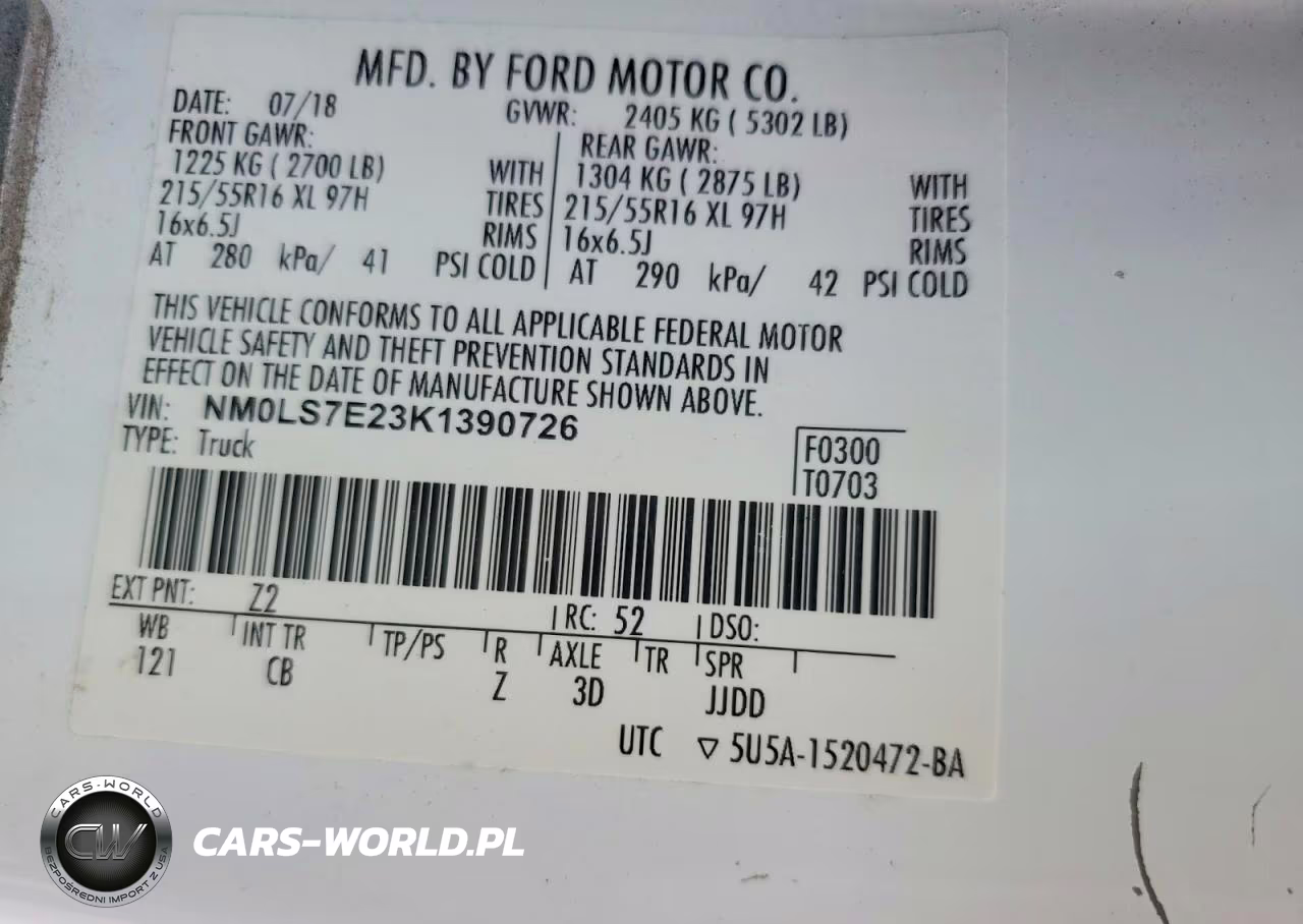 2019 Ford Transit Connect Xl Delivery Van VIN:NM0LS7E23K1390726 - 13