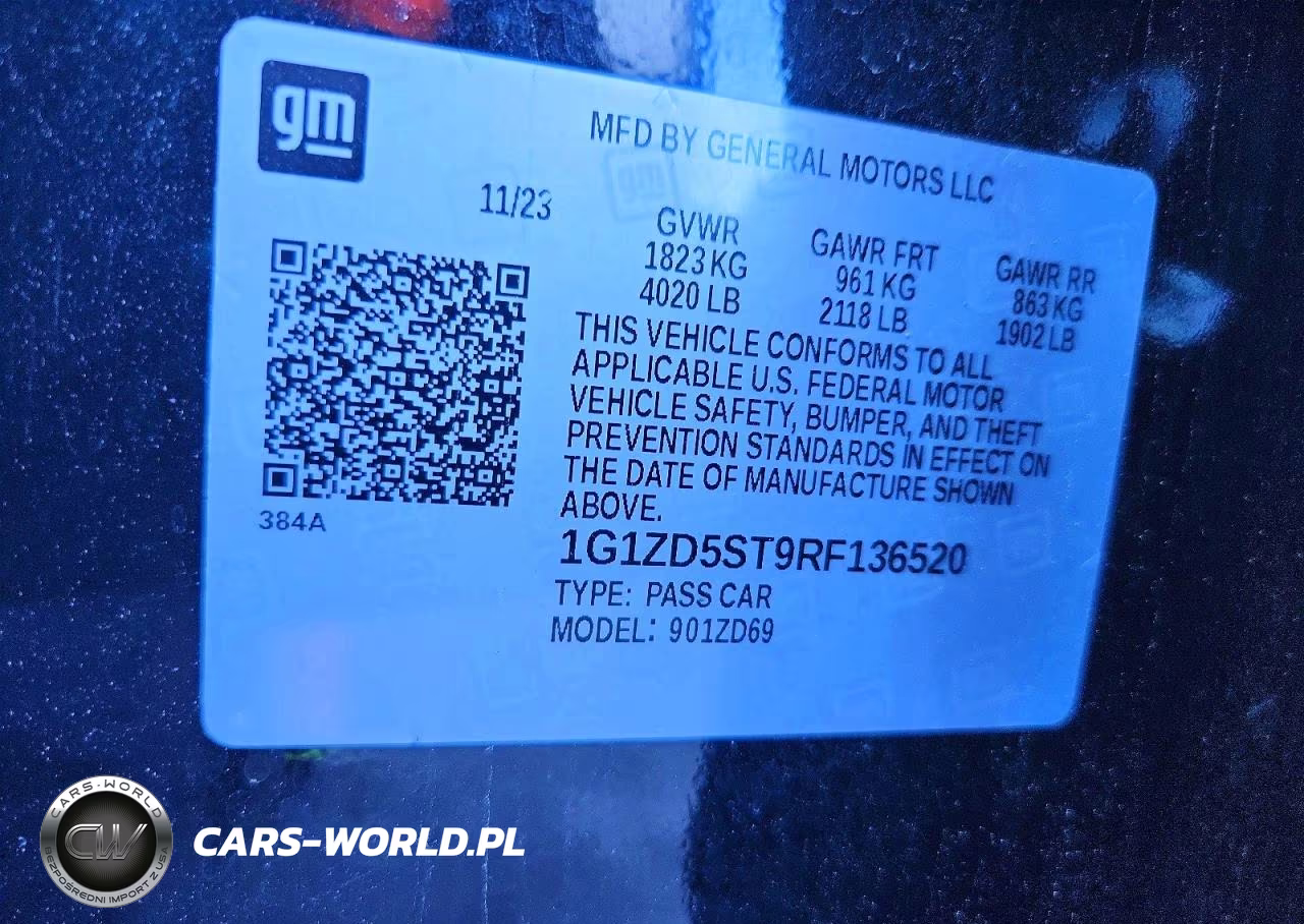 2024 Chevrolet Malibu Lt VIN:1G1ZD5ST9RF136520 - 12