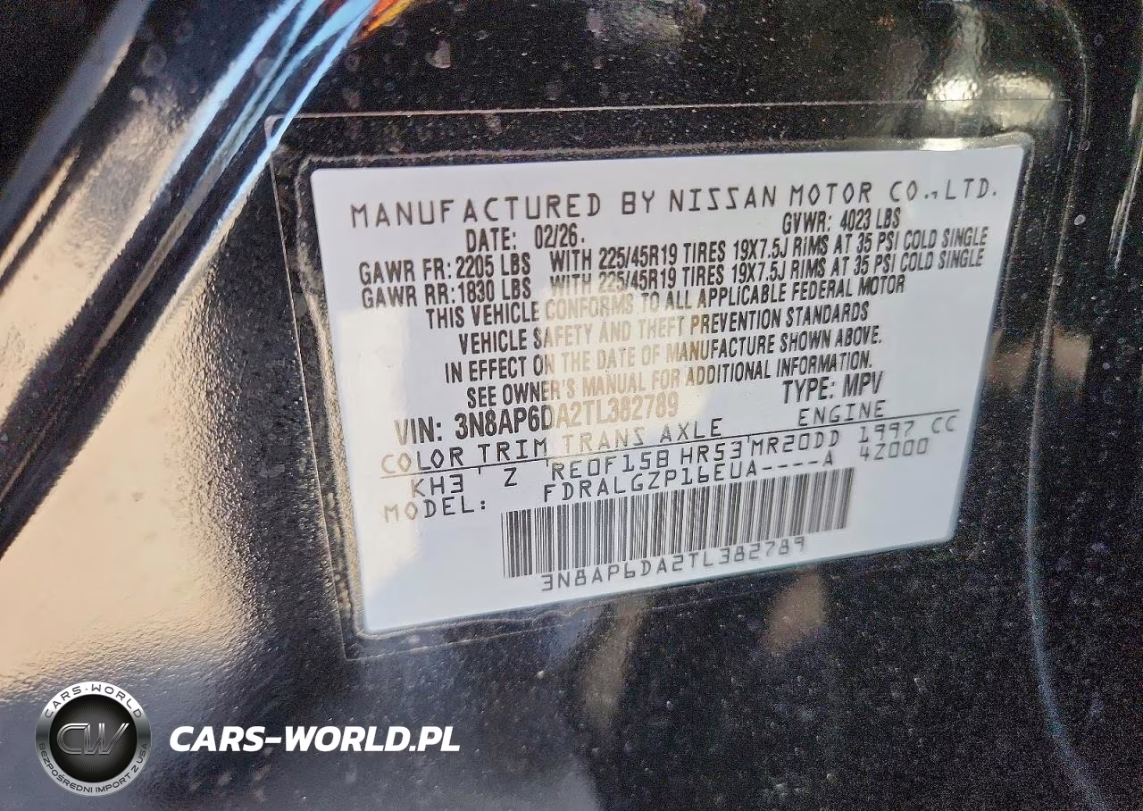 2026 Nissan Kicks Sr VIN:3N8AP6DA2TL382789 - 13