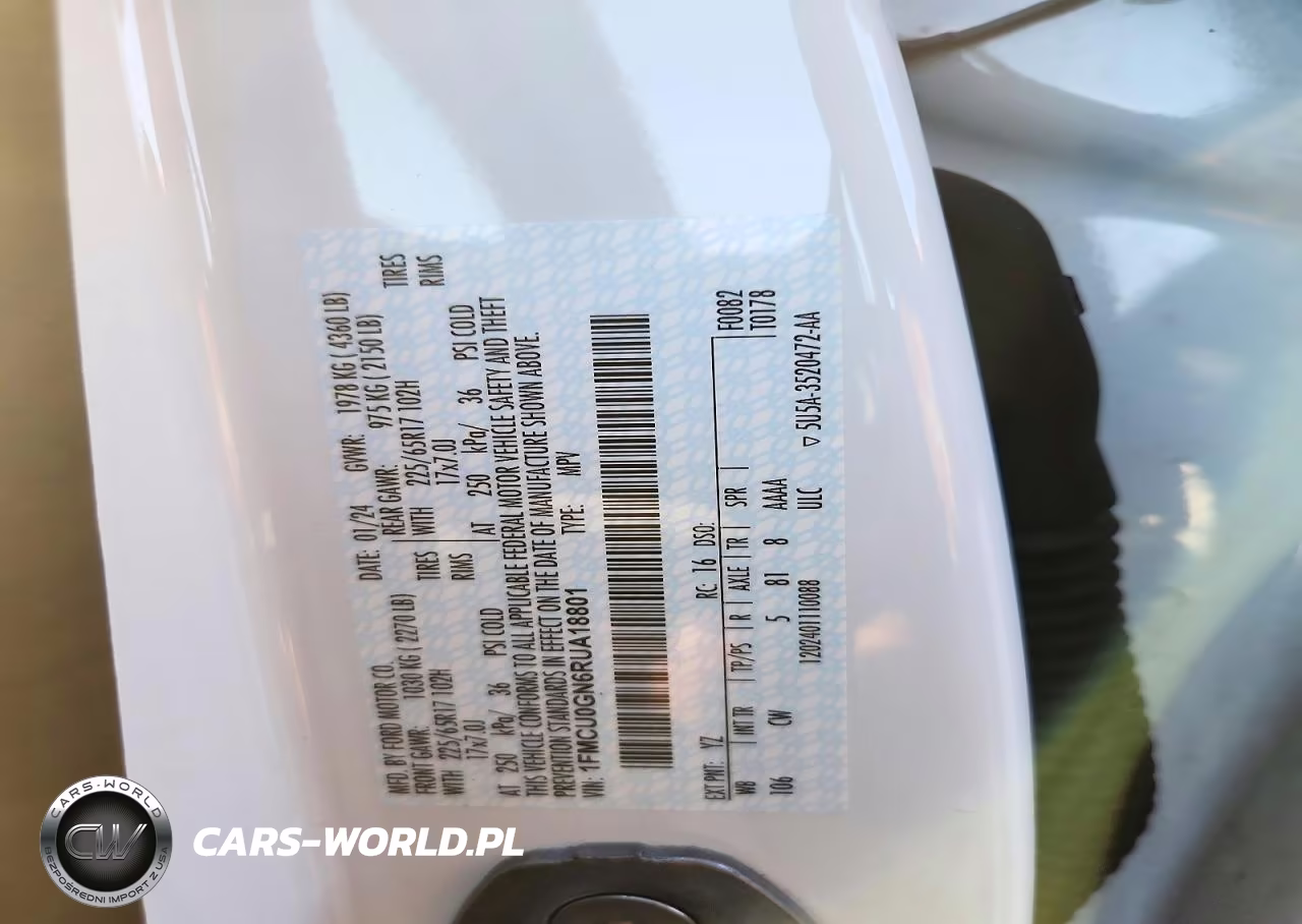 2024 Ford Escape Active VIN:1FMCU0GN6RUA18801 - 13