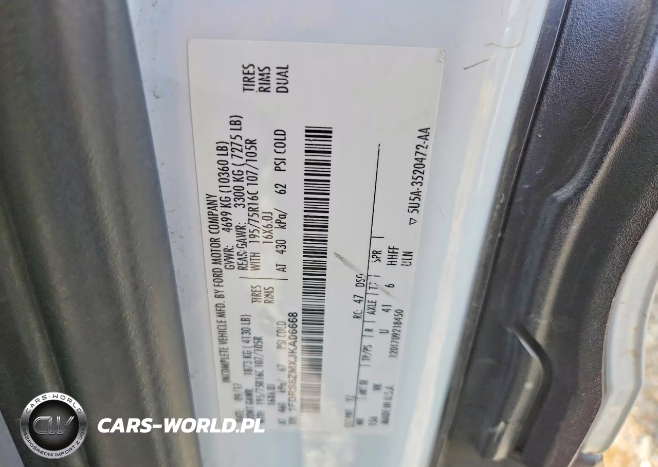 2018 Ford Transit Delivery Van VIN:1FDRS8ZMXJKA06668 - 12
