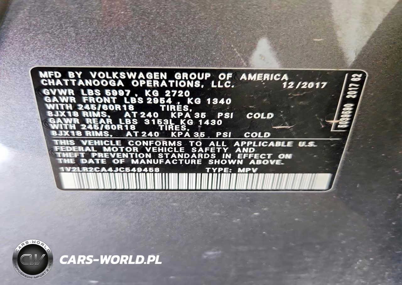 2018 Volkswagen Atlas Se VIN:1V2LR2CA4JC549458 - 14