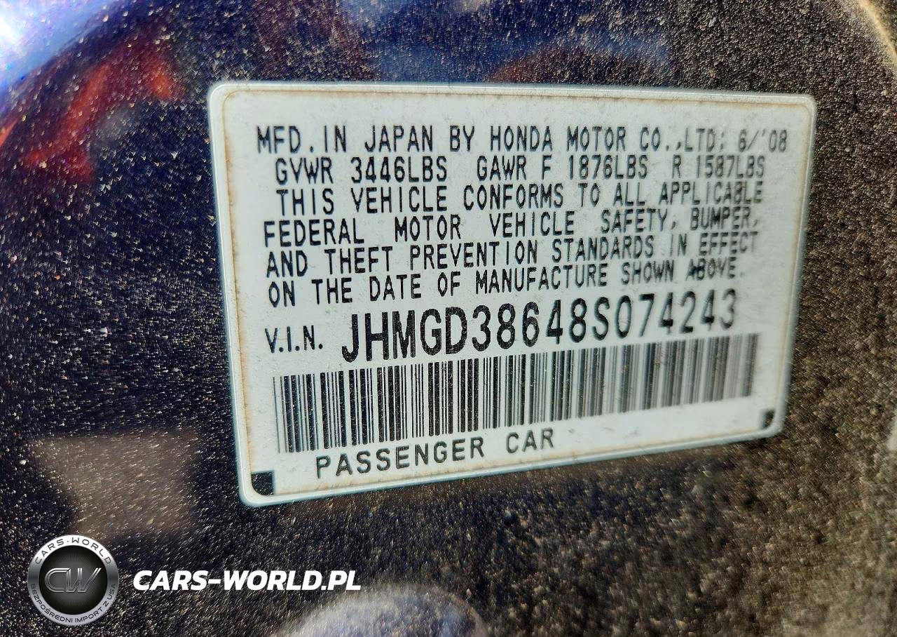 2008 Honda Fit Sport VIN:JHMGD38648S074243 - 13