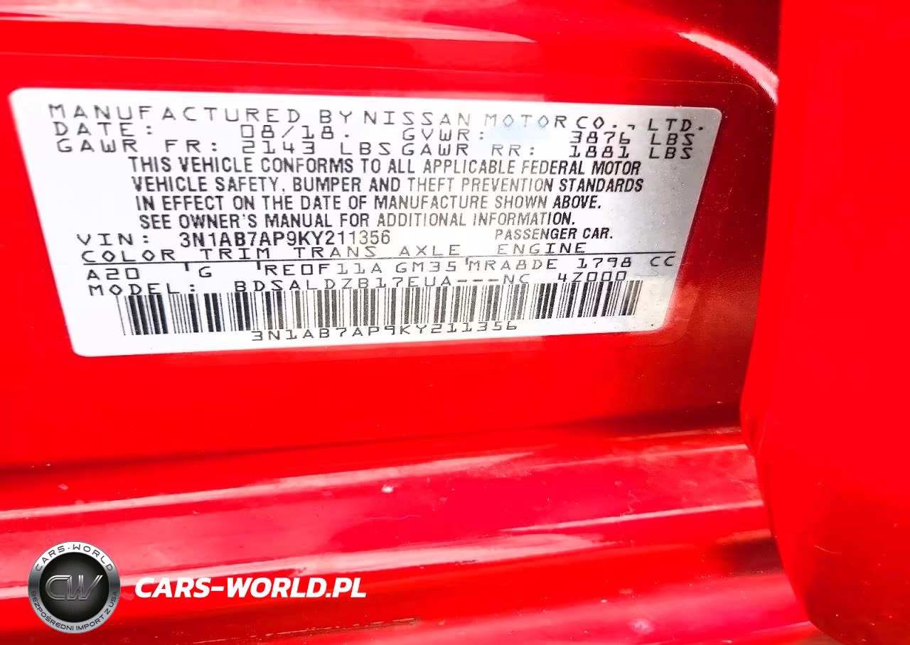 2019 Nissan Sentra Sv VIN:3N1AB7AP9KY211356 - 13